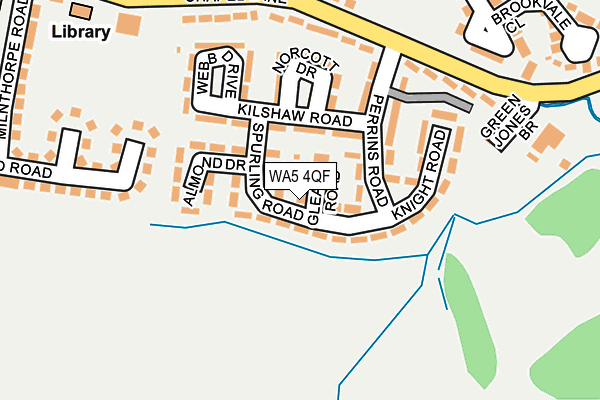 WA5 4QF map - OS OpenMap – Local (Ordnance Survey)