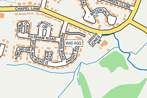 WA5 4QQ map - OS OpenMap – Local (Ordnance Survey)