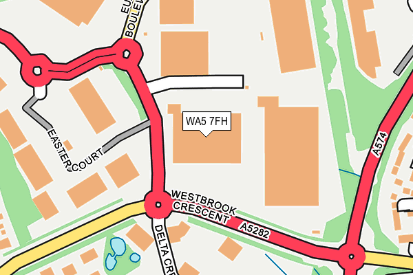WA5 7FH map - OS OpenMap – Local (Ordnance Survey)