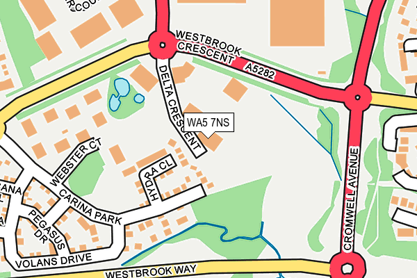 WA5 7NS map - OS OpenMap – Local (Ordnance Survey)