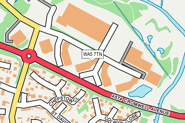 WA5 7TN map - OS OpenMap – Local (Ordnance Survey)