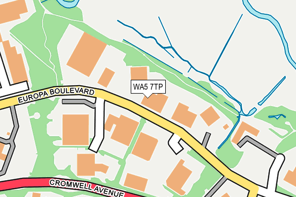 WA5 7TP map - OS OpenMap – Local (Ordnance Survey)