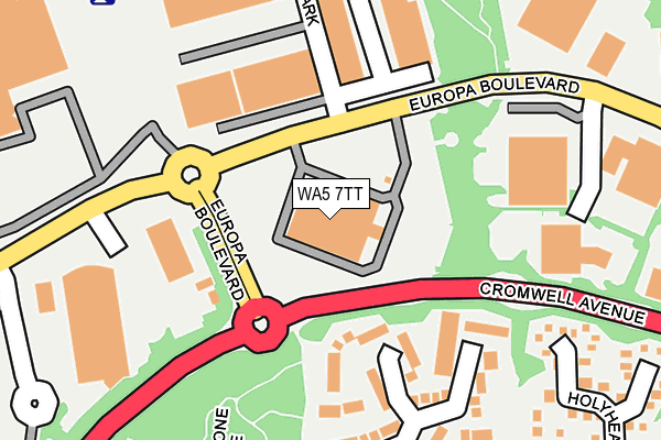 WA5 7TT map - OS OpenMap – Local (Ordnance Survey)