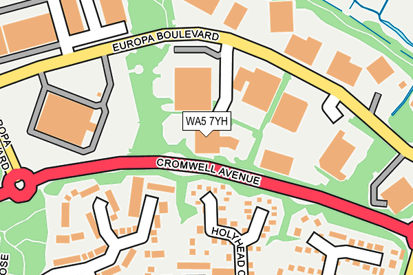 WA5 7YH map - OS OpenMap – Local (Ordnance Survey)