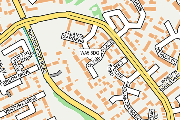 WA5 8DQ map - OS OpenMap – Local (Ordnance Survey)