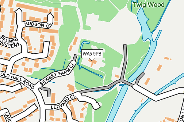 WA5 9PB map - OS OpenMap – Local (Ordnance Survey)