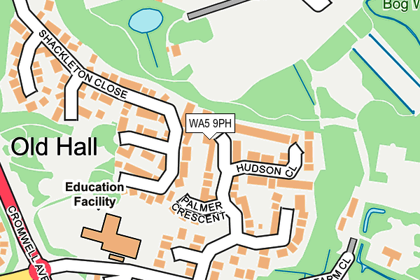 WA5 9PH map - OS OpenMap – Local (Ordnance Survey)