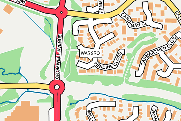 WA5 9RQ map - OS OpenMap – Local (Ordnance Survey)