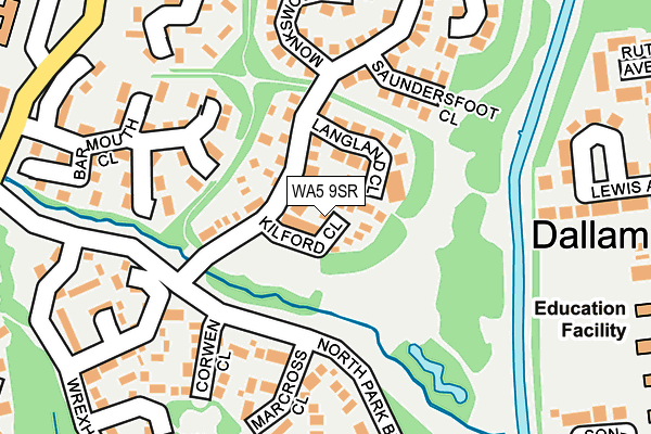 WA5 9SR map - OS OpenMap – Local (Ordnance Survey)