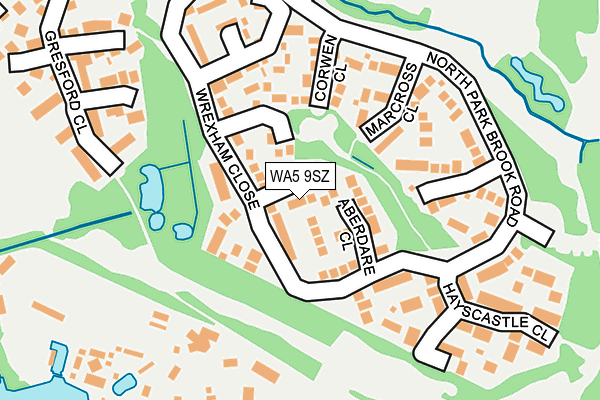 WA5 9SZ map - OS OpenMap – Local (Ordnance Survey)