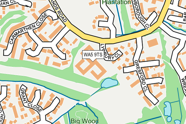 WA5 9TS map - OS OpenMap – Local (Ordnance Survey)