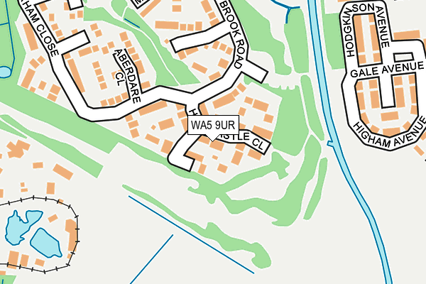 WA5 9UR map - OS OpenMap – Local (Ordnance Survey)