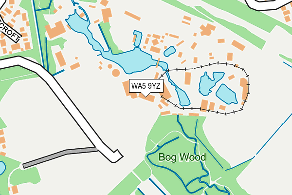 WA5 9YZ map - OS OpenMap – Local (Ordnance Survey)