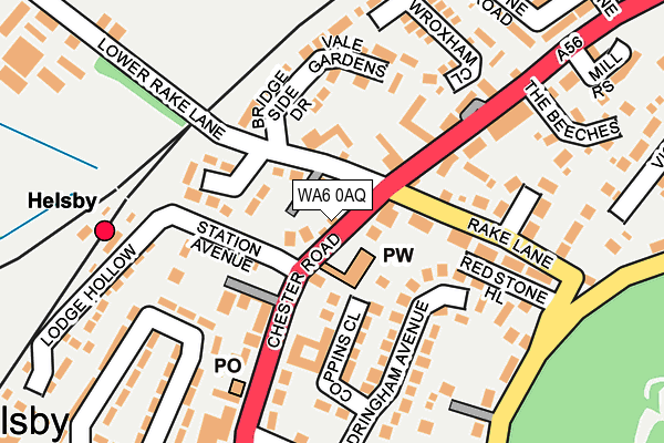WA6 0AQ map - OS OpenMap – Local (Ordnance Survey)