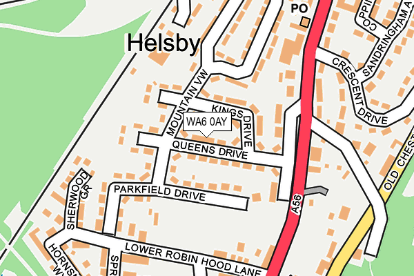 WA6 0AY map - OS OpenMap – Local (Ordnance Survey)