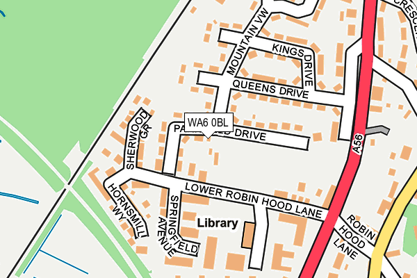 WA6 0BL map - OS OpenMap – Local (Ordnance Survey)