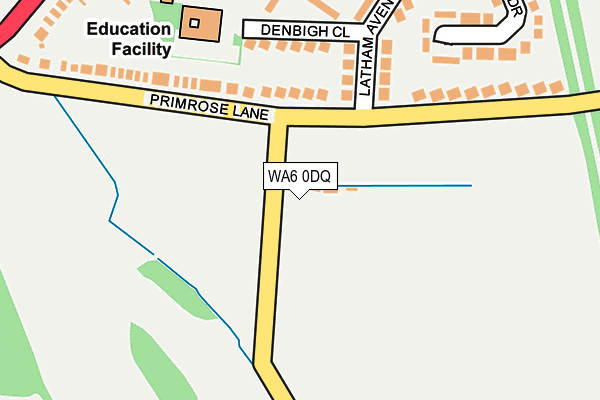 WA6 0DQ map - OS OpenMap – Local (Ordnance Survey)