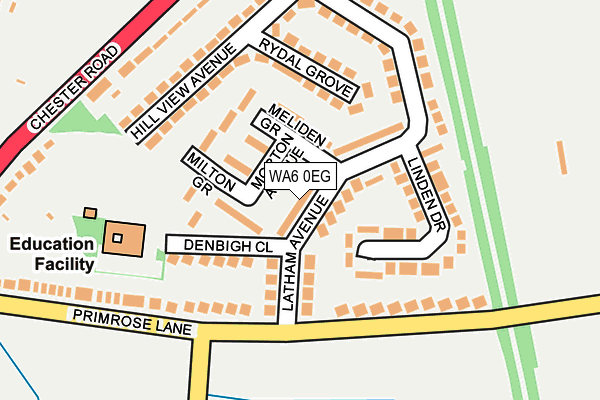 WA6 0EG map - OS OpenMap – Local (Ordnance Survey)