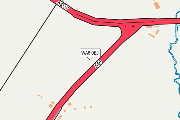 WA6 0EJ map - OS OpenMap – Local (Ordnance Survey)