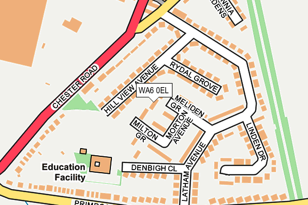 WA6 0EL map - OS OpenMap – Local (Ordnance Survey)