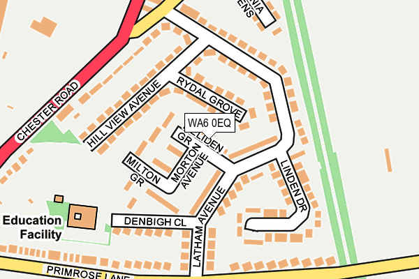 WA6 0EQ map - OS OpenMap – Local (Ordnance Survey)