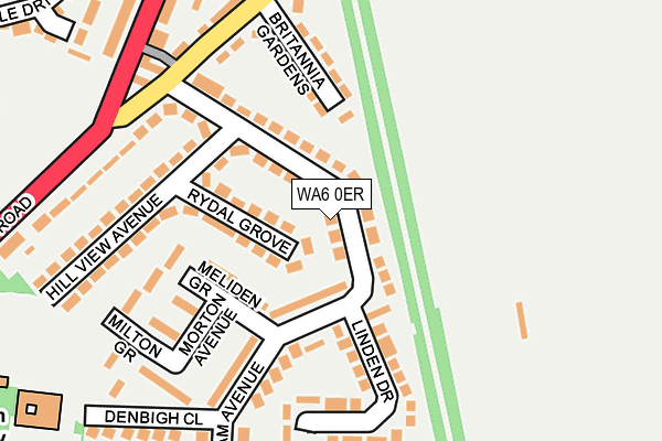 WA6 0ER map - OS OpenMap – Local (Ordnance Survey)