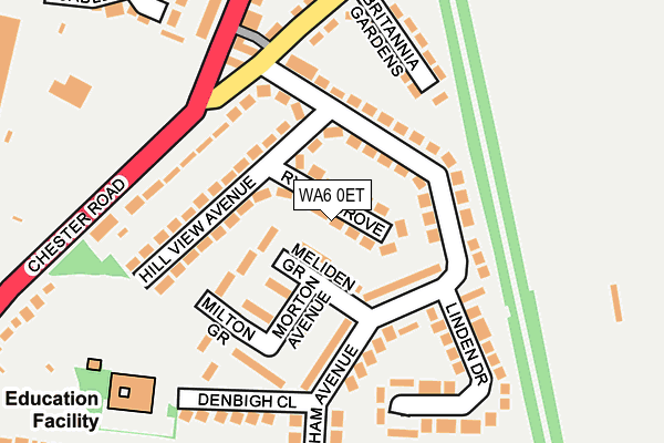 WA6 0ET map - OS OpenMap – Local (Ordnance Survey)