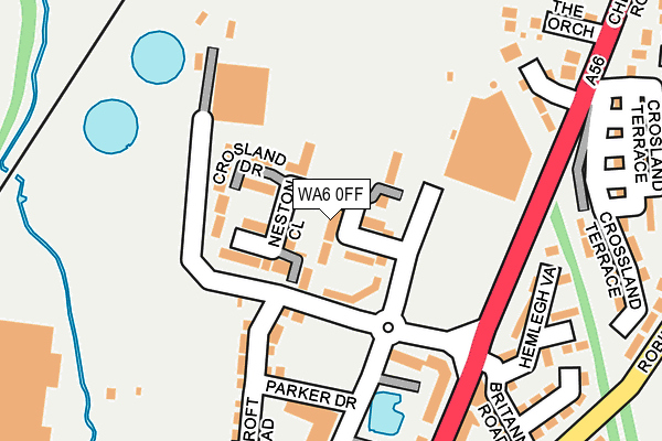 WA6 0FF map - OS OpenMap – Local (Ordnance Survey)