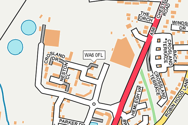 WA6 0FL map - OS OpenMap – Local (Ordnance Survey)