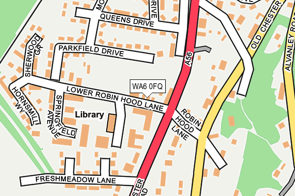 WA6 0FQ map - OS OpenMap – Local (Ordnance Survey)
