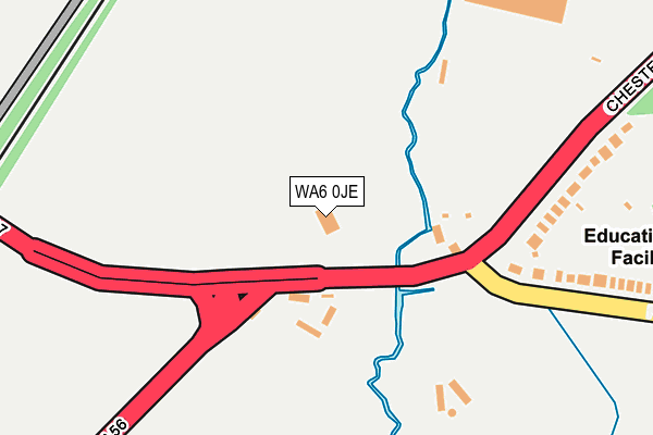 WA6 0JE map - OS OpenMap – Local (Ordnance Survey)