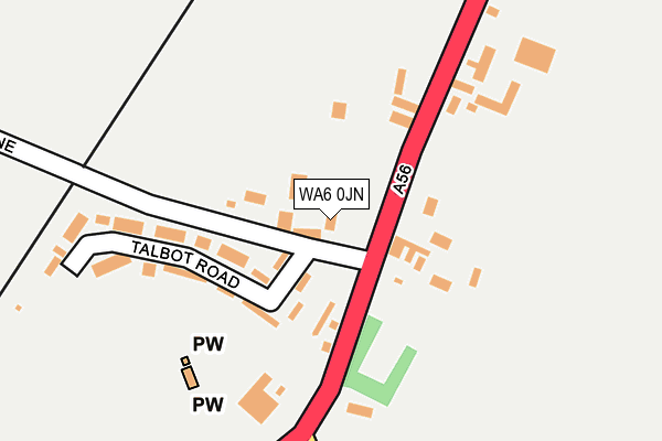 WA6 0JN map - OS OpenMap – Local (Ordnance Survey)