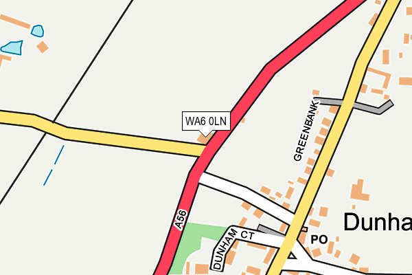 WA6 0LN map - OS OpenMap – Local (Ordnance Survey)