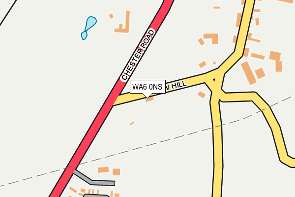 WA6 0NS map - OS OpenMap – Local (Ordnance Survey)