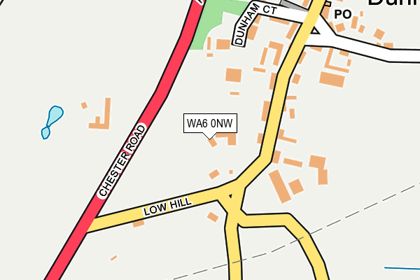 WA6 0NW map - OS OpenMap – Local (Ordnance Survey)