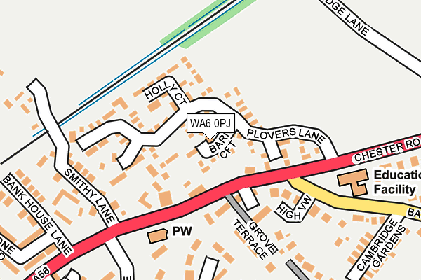WA6 0PJ map - OS OpenMap – Local (Ordnance Survey)