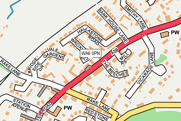 WA6 0PN map - OS OpenMap – Local (Ordnance Survey)