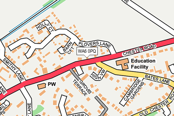 WA6 0PQ map - OS OpenMap – Local (Ordnance Survey)