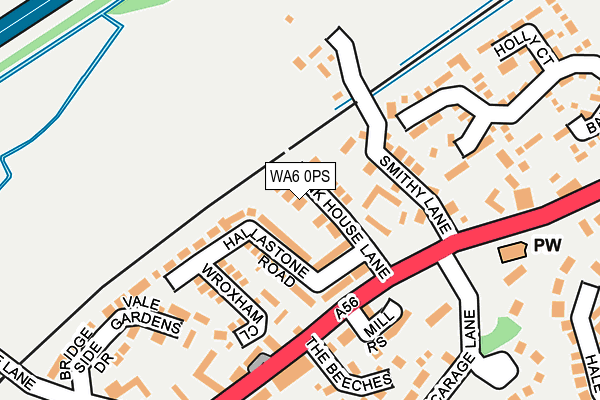 WA6 0PS map - OS OpenMap – Local (Ordnance Survey)