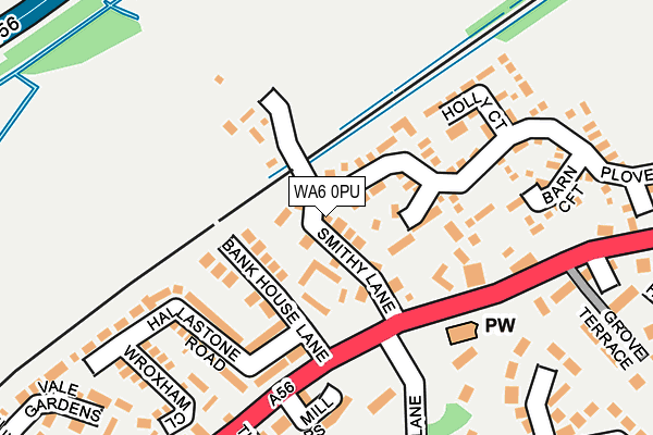 WA6 0PU map - OS OpenMap – Local (Ordnance Survey)