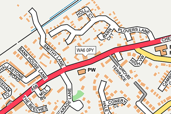 WA6 0PY map - OS OpenMap – Local (Ordnance Survey)