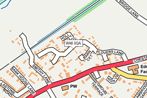 WA6 0QA map - OS OpenMap – Local (Ordnance Survey)