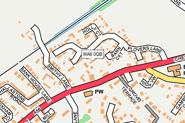 WA6 0QB map - OS OpenMap – Local (Ordnance Survey)