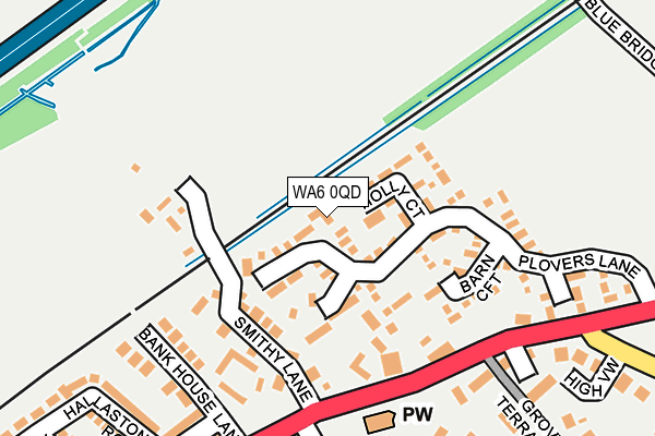 WA6 0QD map - OS OpenMap – Local (Ordnance Survey)