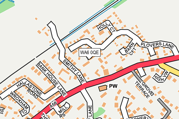 WA6 0QE map - OS OpenMap – Local (Ordnance Survey)