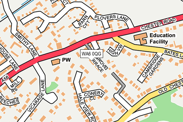 WA6 0QG map - OS OpenMap – Local (Ordnance Survey)