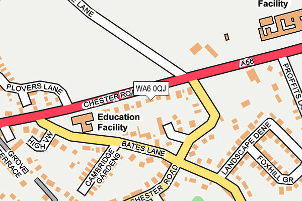 WA6 0QJ map - OS OpenMap – Local (Ordnance Survey)
