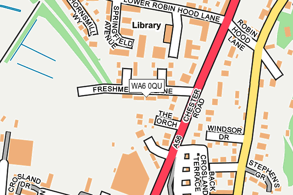 WA6 0QU map - OS OpenMap – Local (Ordnance Survey)