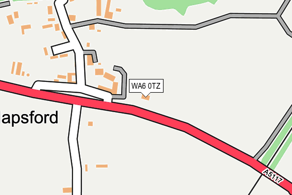 WA6 0TZ map - OS OpenMap – Local (Ordnance Survey)