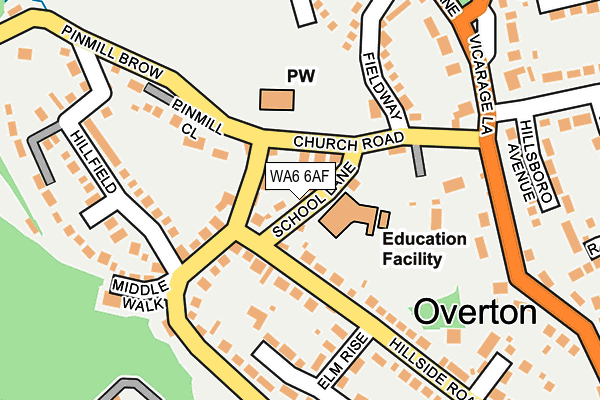 WA6 6AF map - OS OpenMap – Local (Ordnance Survey)
